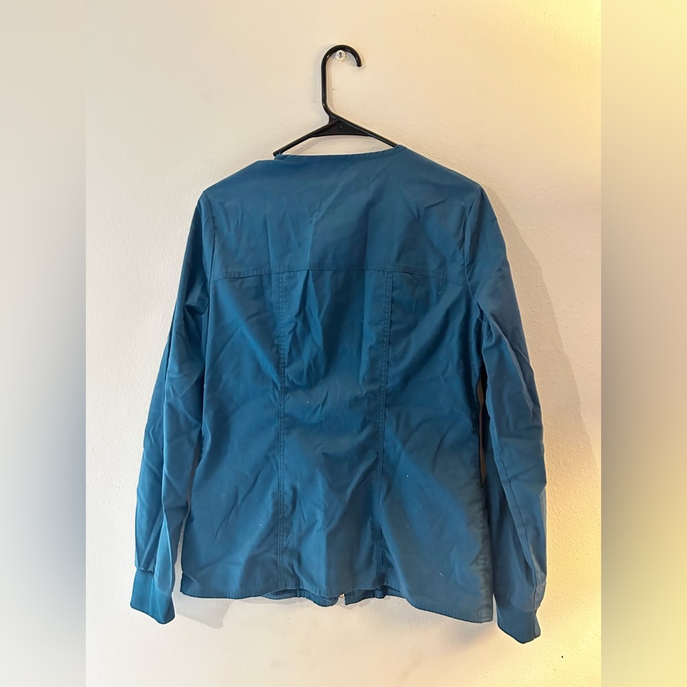 Cherokee workwear Scrub jacket, Caribbean blue, small